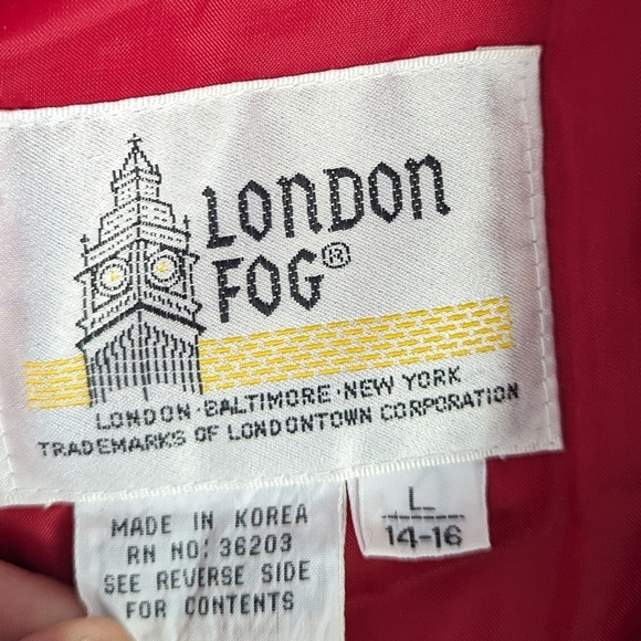 Vintage London Fog Coat Woman's L - Picture 5 of 5